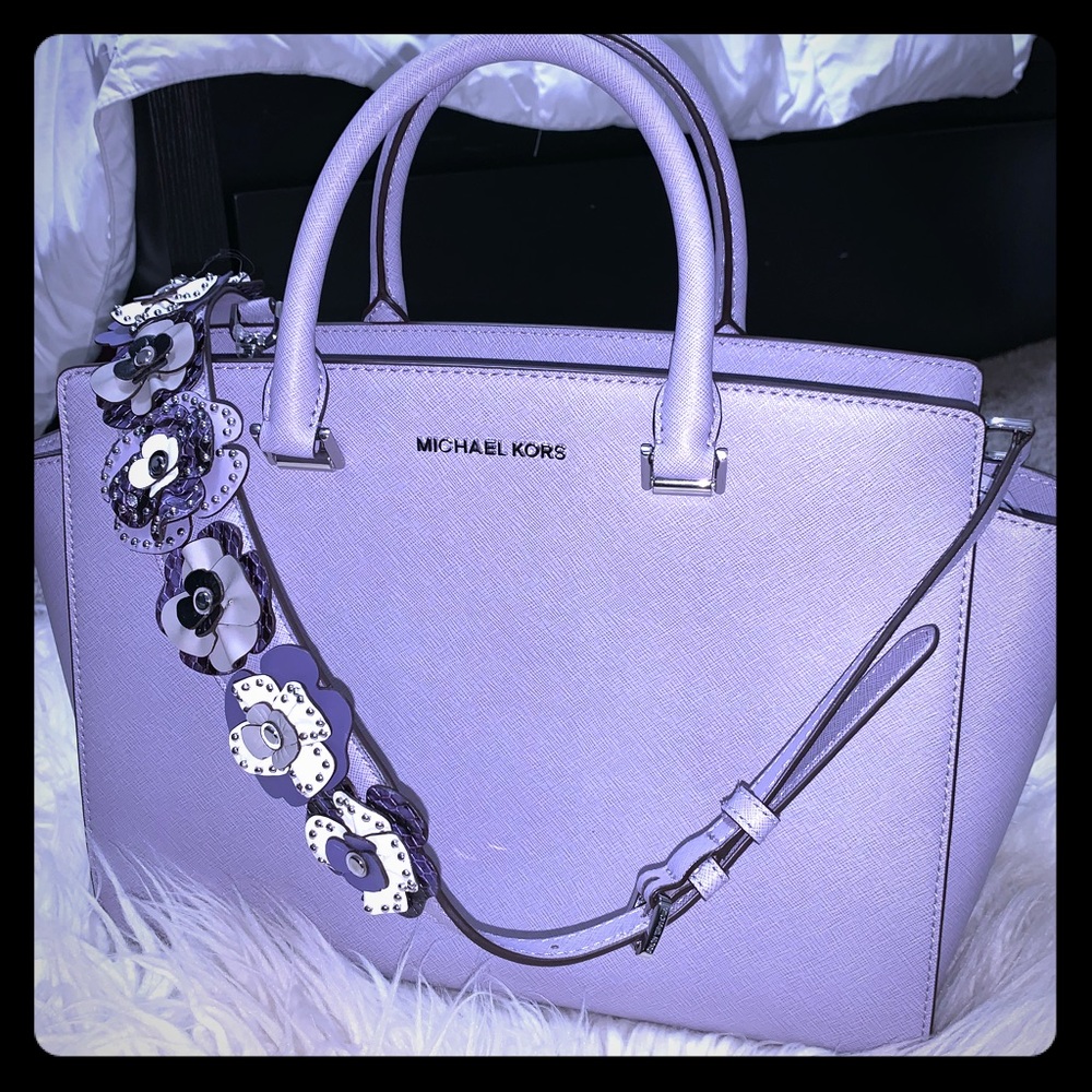 New Michael Kors Lavender Selma Satchel